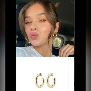 Jennifer Fisher Samira Gold Hoop Earrings